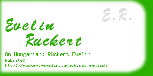 evelin ruckert business card