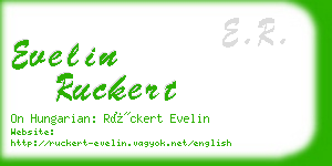 evelin ruckert business card